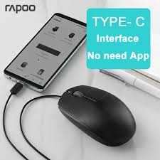 ماوس رپو مدل Rapoo N100C Type-C Wired Mouse