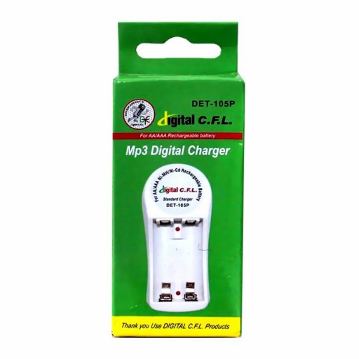 شارژر باتری دیجیتال C.F.L مدل Det-105P ا Digital C.F.L Det-105P Battery Charger